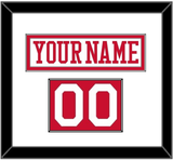 Boston Nameplate & Number (Shoulder) - Alternate Home White - Single Mat 1