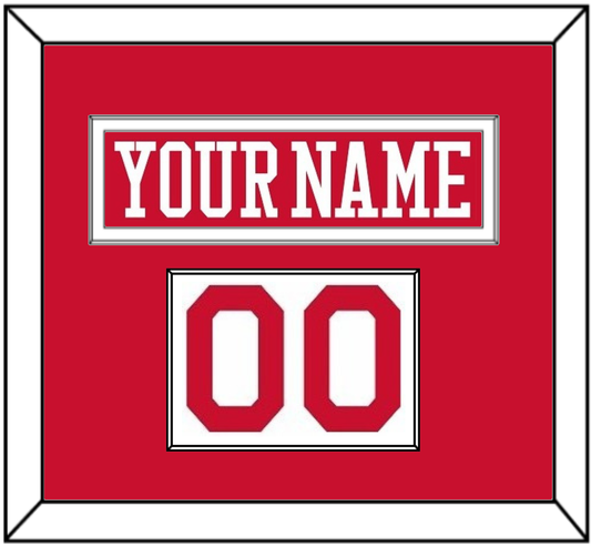 Boston Nameplate & Number (Shoulder) - Alternate Road Red - Essential Tier 1