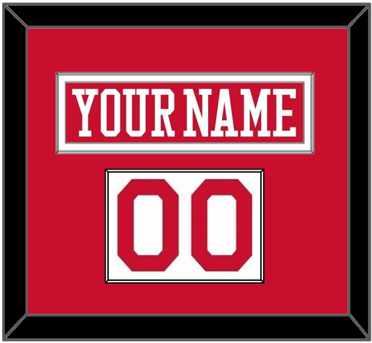 Boston Nameplate & Number (Shoulder) - Alternate Road Red - Essential Tier 1