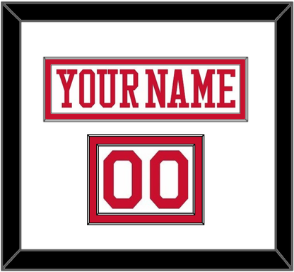 Boston Nameplate & Number (Shoulder) - Home White - Signature Tier 1