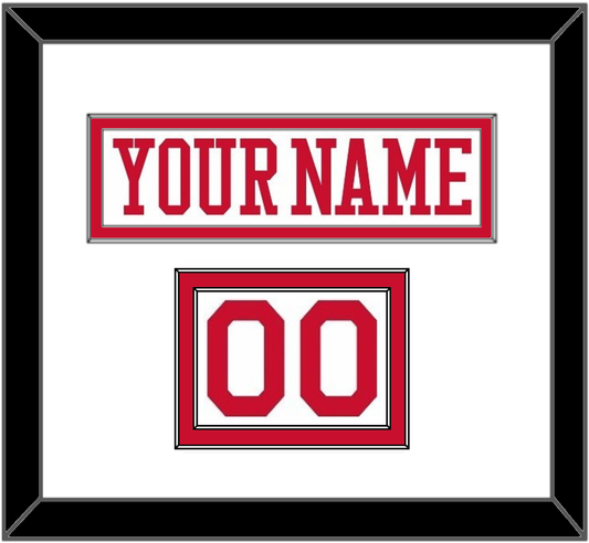 Boston Nameplate & Number (Shoulder) - Home White - Signature Tier 1
