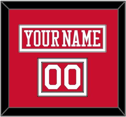 Boston Nameplate & Number (Shoulder) - Road Red - Signature Tier 1