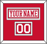 Boston Nameplate & Number (Shoulder) - Alternate Home White - Double Mat 1