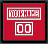 Boston Nameplate & Number (Shoulder) - Alternate Home White - Double Mat 1