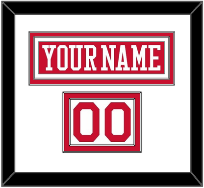 Boston Nameplate & Number (Shoulder) - Alternate Road Red - Signature Tier 1