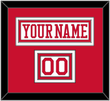 Boston Nameplate & Number (Shoulder) - Home White - Triple Mat 1