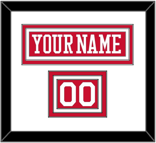 Boston Nameplate & Number (Shoulder) - Road Red - Premier Tier 1