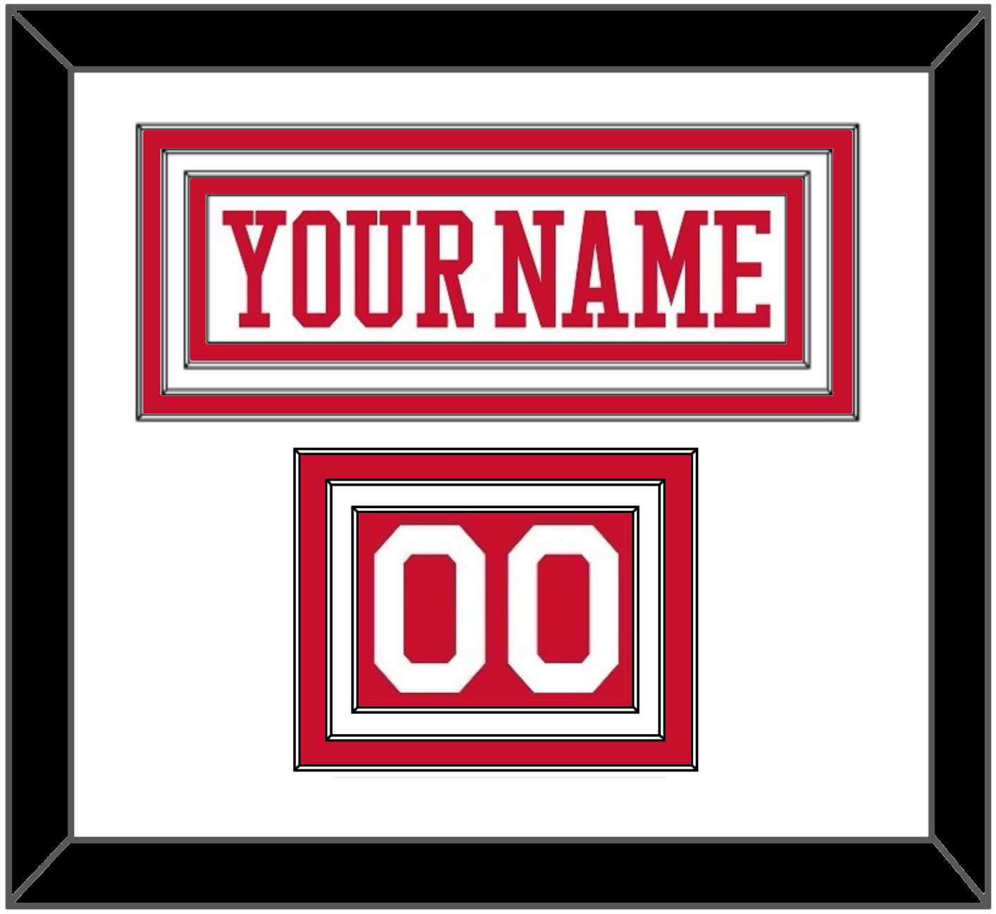 Boston Nameplate & Number (Shoulder) - Alternate Home White - Premier Tier 1