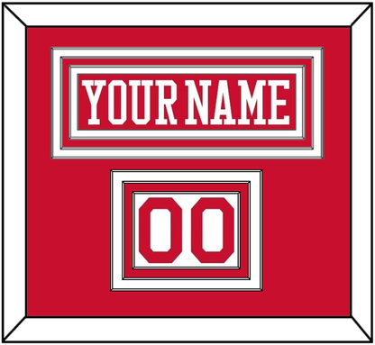 Boston Nameplate & Number (Shoulder) - Alternate Road Red - Premier Tier 1