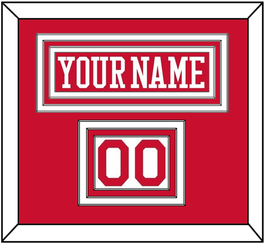 Boston Nameplate & Number (Shoulder) - Alternate Road Red - Premier Tier 1