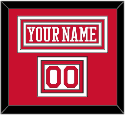 Boston Nameplate & Number (Shoulder) - Alternate Road Red - Premier Tier 1