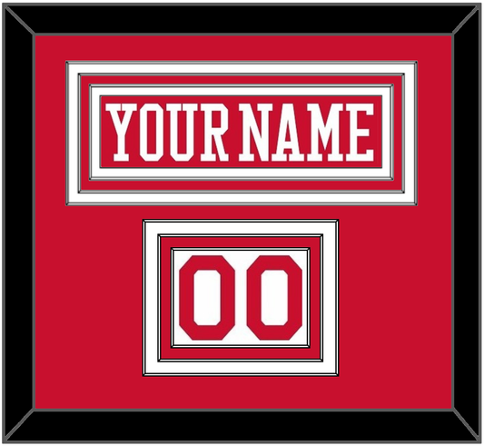 Boston Nameplate & Number (Shoulder) - Alternate Road Red - Premier Tier 1