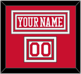 Boston Nameplate & Number (Shoulder) - Alternate Road Red - Triple Mat 1