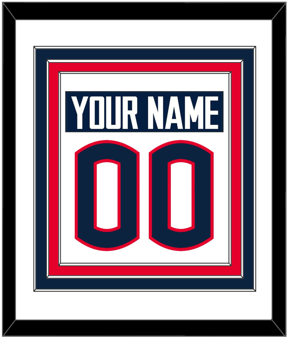 UCONN Name & Full-Size Number - Combined