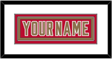 Denver Nameplate - Road Crimson - Double Mat 1