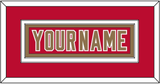 Denver Nameplate - Road Crimson - Double Mat 2