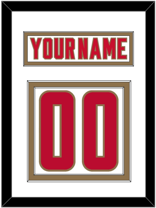 Denver Nameplate & Number (Back) - Home White - Signature Tier 1