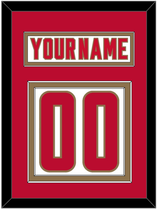 Denver Nameplate & Number (Back) - Home White - Signature Tier 2