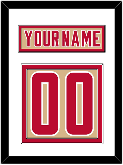 Denver Nameplate & Number (Back) - Alternate Gold - Signature Tier 1