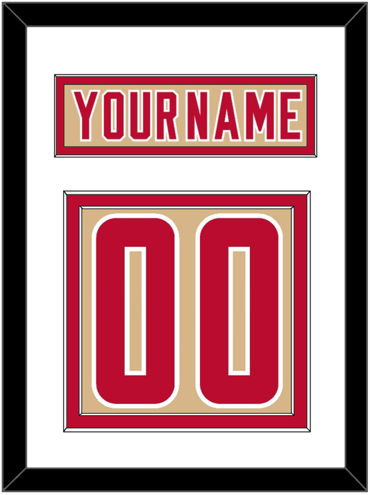Denver Nameplate & Number (Back) - Alternate Gold - Signature Tier 1