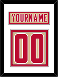 Denver Nameplate & Number (Back) - Alternate Gold - Double Mat 1