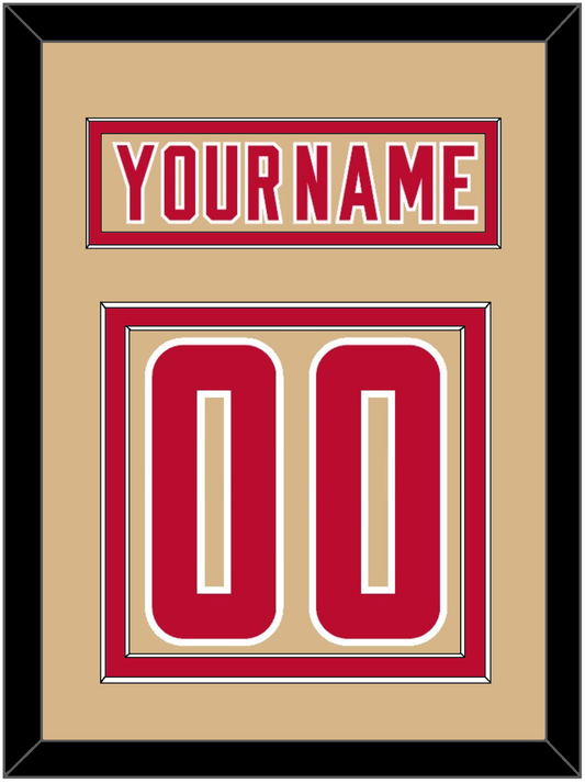 Denver Nameplate & Number (Back) - Alternate Gold - Signature Tier 2