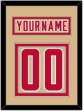 Denver Nameplate & Number (Back) - Alternate Gold - Double Mat 2