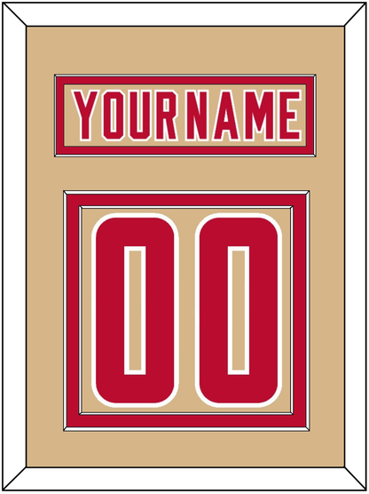 Denver Nameplate & Number (Back) - Alternate Gold - Signature Tier 2