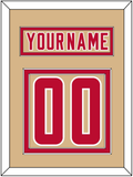 Denver Nameplate & Number (Back) - Alternate Gold - Double Mat 2