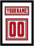 Denver Nameplate & Number (Back) - Home White - Triple Mat 1