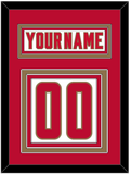 Denver Nameplate & Number (Back) - Home White - Triple Mat 2