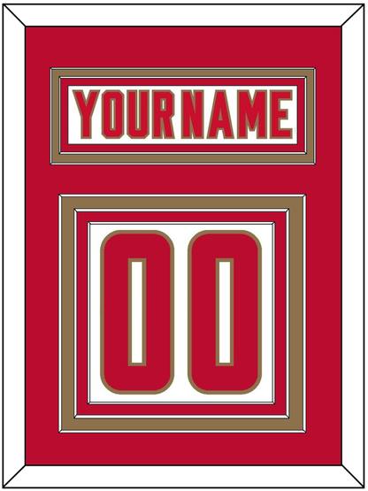 Denver Nameplate & Number (Back) - Home White - Premier Tier 2