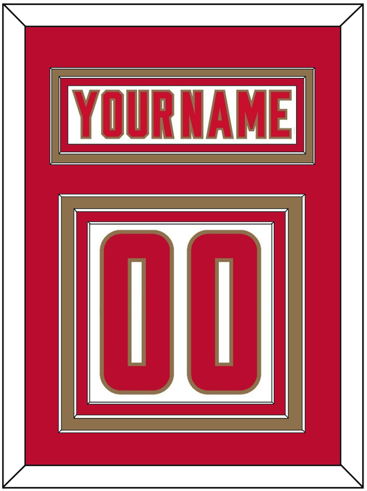 Denver Nameplate & Number (Back) - Home White - Premier Tier 2