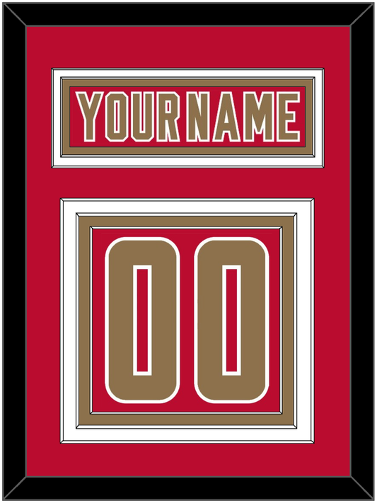 Denver Nameplate & Number (Back) - Road Crimson - Premier Tier 2
