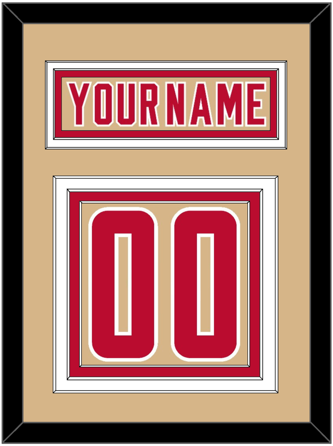 Denver Nameplate & Number (Back) - Alternate Gold - Premier Tier 2