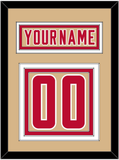 Denver Nameplate & Number (Back) - Alternate Gold - Triple Mat 2