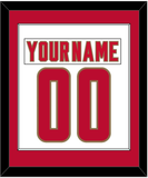 Denver Nameplate & Number (Back) Combined - Home White - Single Mat 1