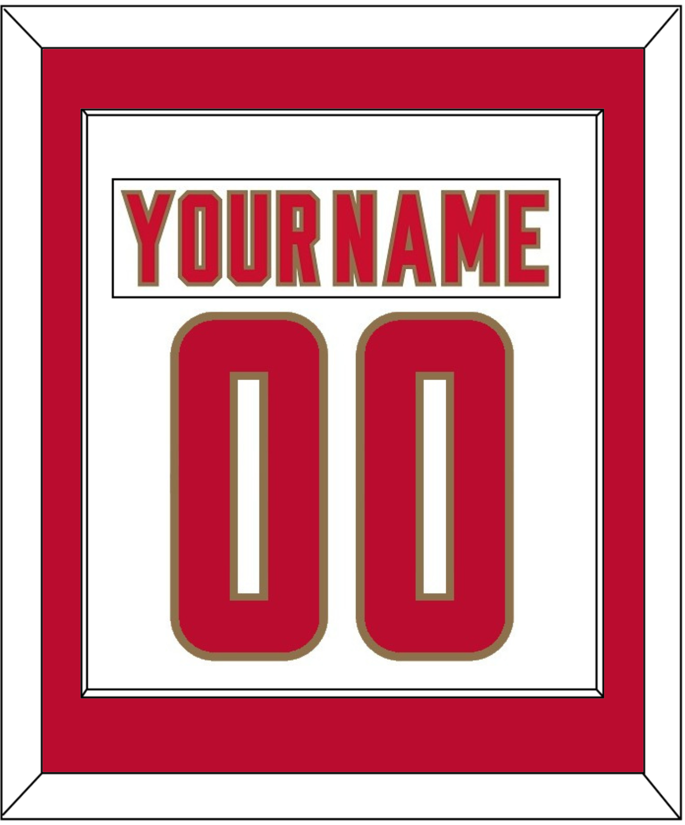 Denver Nameplate & Number (Back) Combined - Home White - Essential Tier 1
