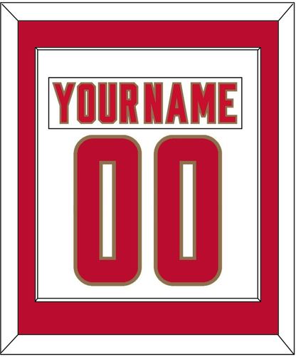 Denver Nameplate & Number (Back) Combined - Home White - Essential Tier 1