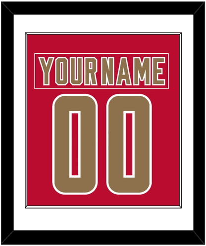 Denver Nameplate & Number (Back) Combined - Road Crimson - Essential Tier 1