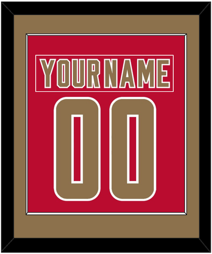 Denver Nameplate & Number (Back) Combined - Road Crimson - Essential Tier 2