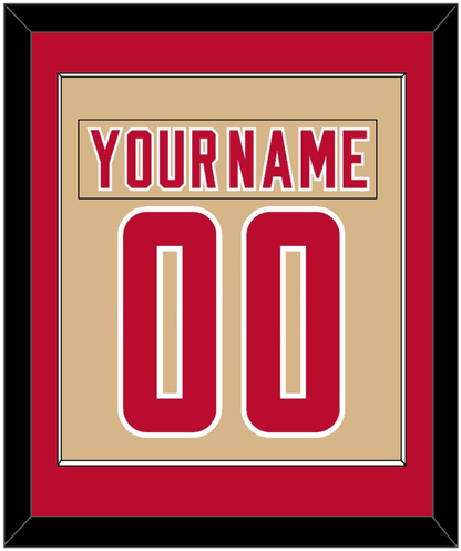 Denver Nameplate & Number (Back) Combined - Alternate Gold - Essential Tier 2