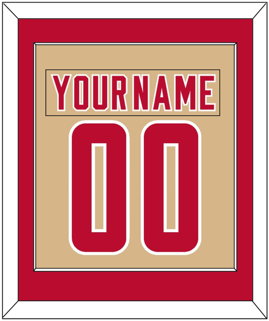 Denver Nameplate & Number (Back) Combined - Alternate Gold - Essential Tier 2