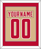 Denver Nameplate & Number (Back) Combined - Alternate Gold - Single Mat 2