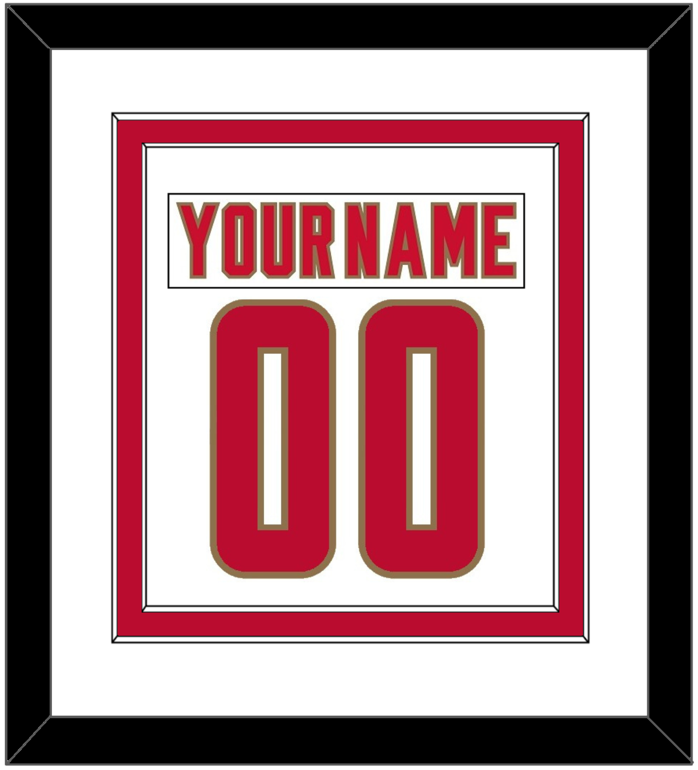 Denver Nameplate & Number (Back) Combined - Home White - Signature Tier 2