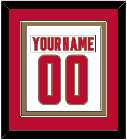 Denver Nameplate & Number (Back) Combined - Home White - Signature Tier 3