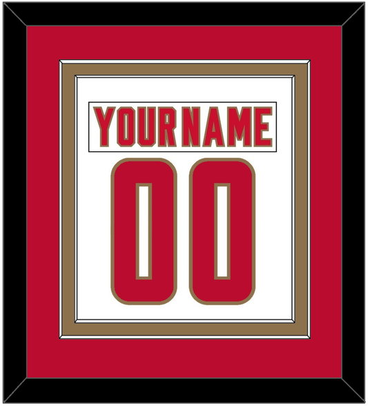 Denver Nameplate & Number (Back) Combined - Home White - Signature Tier 3
