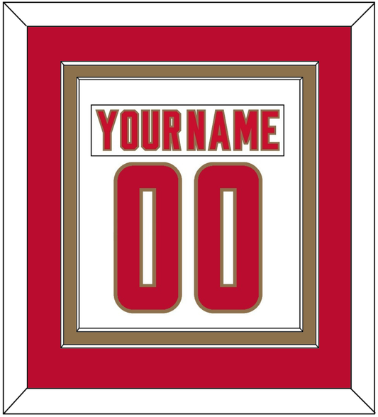 Denver Nameplate & Number (Back) Combined - Home White - Signature Tier 3