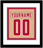 Denver Nameplate & Number (Back) Combined - Alternate Gold - Double Mat 1