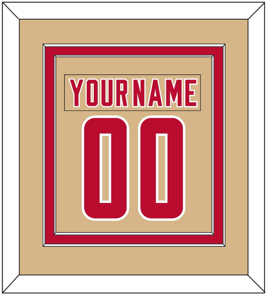 Denver Nameplate & Number (Back) Combined - Alternate Gold - Signature Tier 2